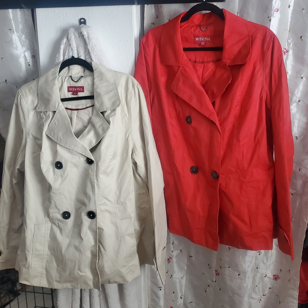 Merona lightweight rain coats...NWOT